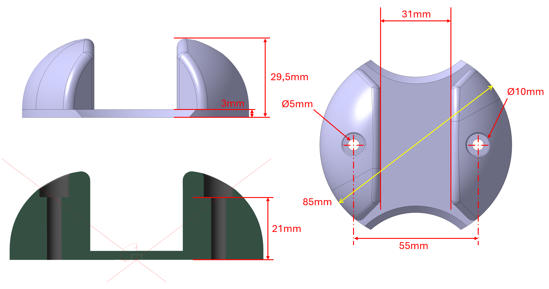 Low guide shoe for side sectional door for garage door — thumbnail 6