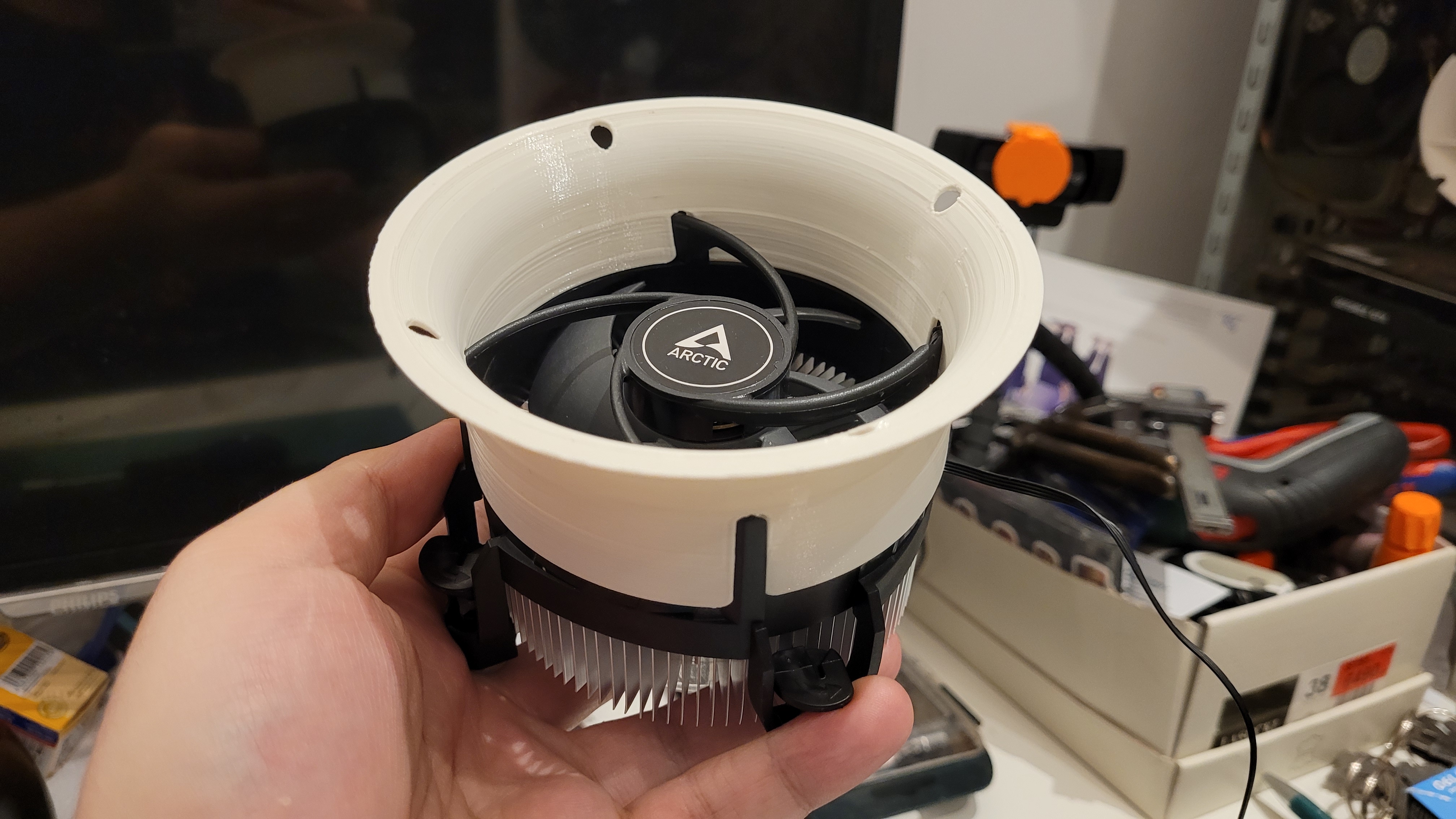 Arctic Alpine 12 CPU cooler funnel/trumpet