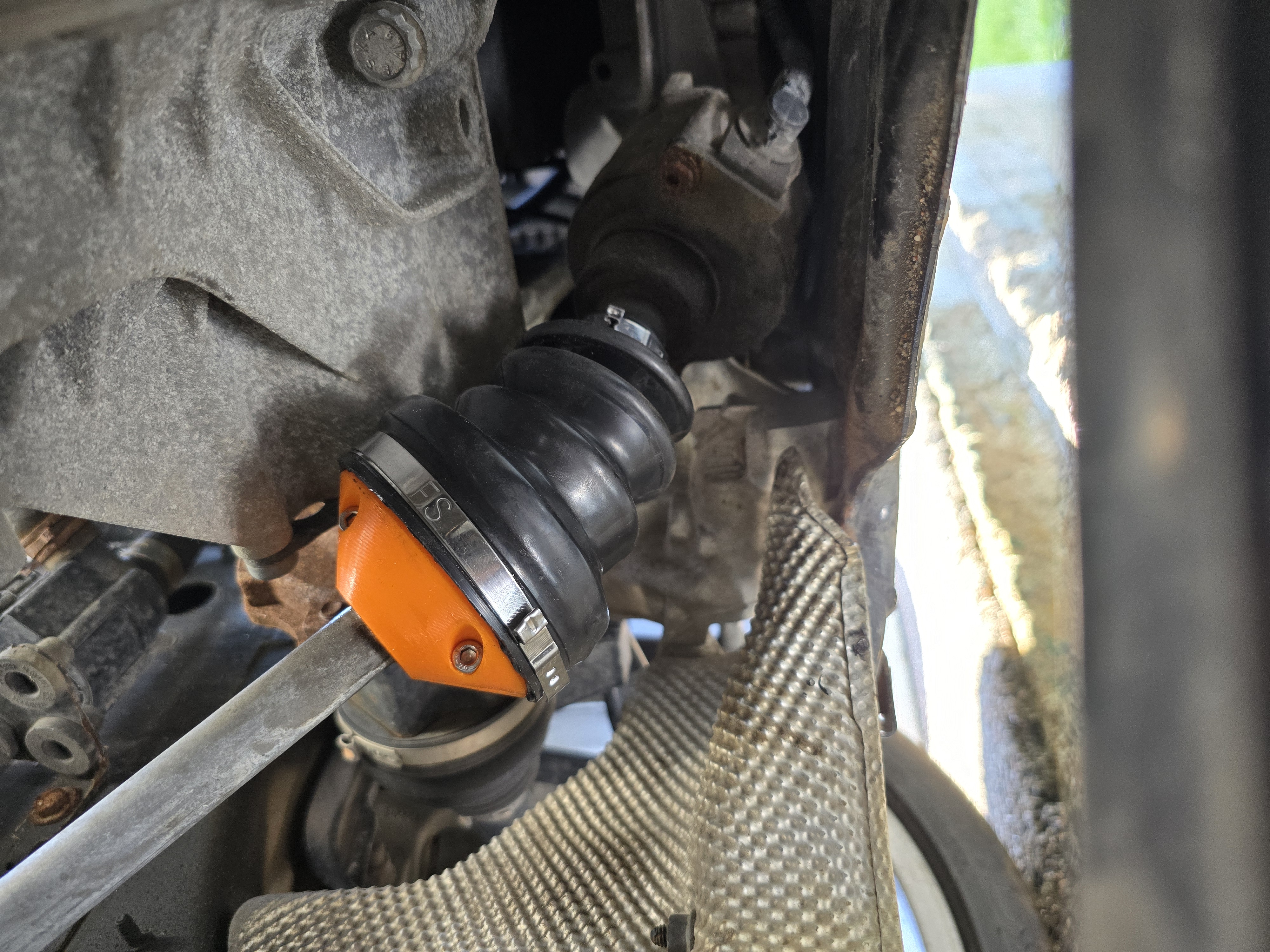 Audi steering boot adapter
