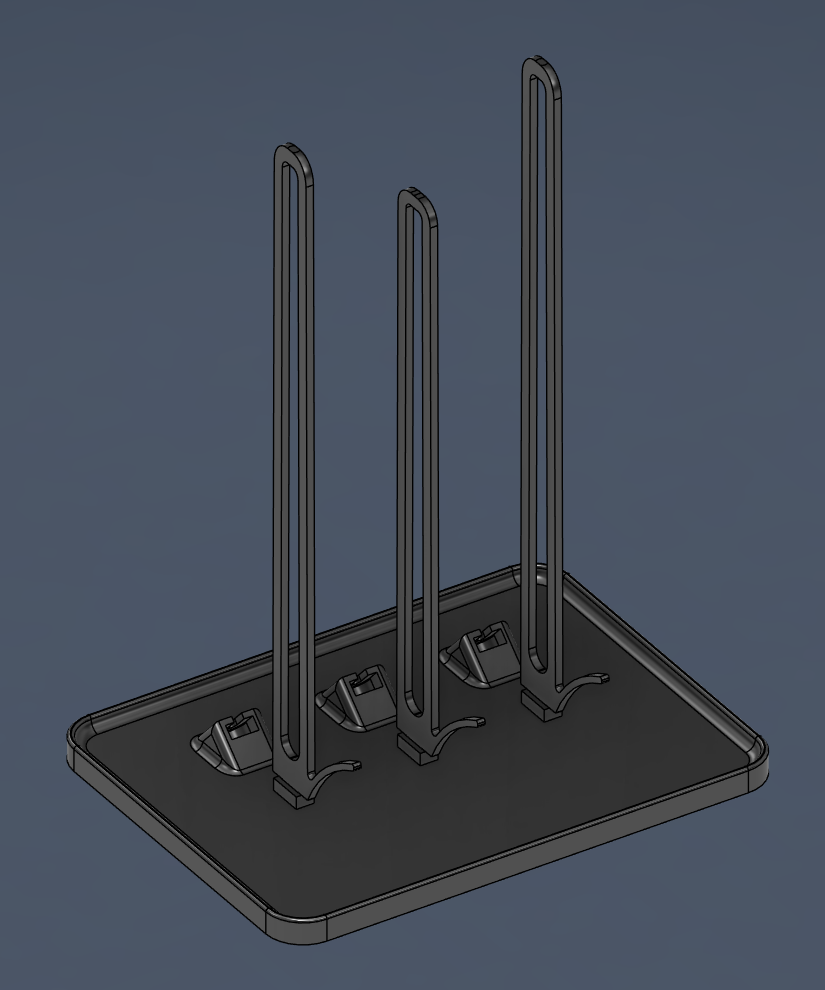 Soft Flask Dry Rack 3D model