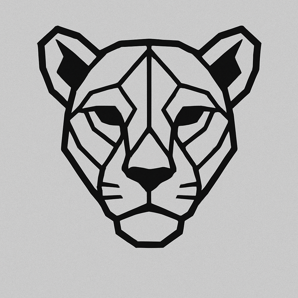 Lionne Head - Minimalist geometric illustration