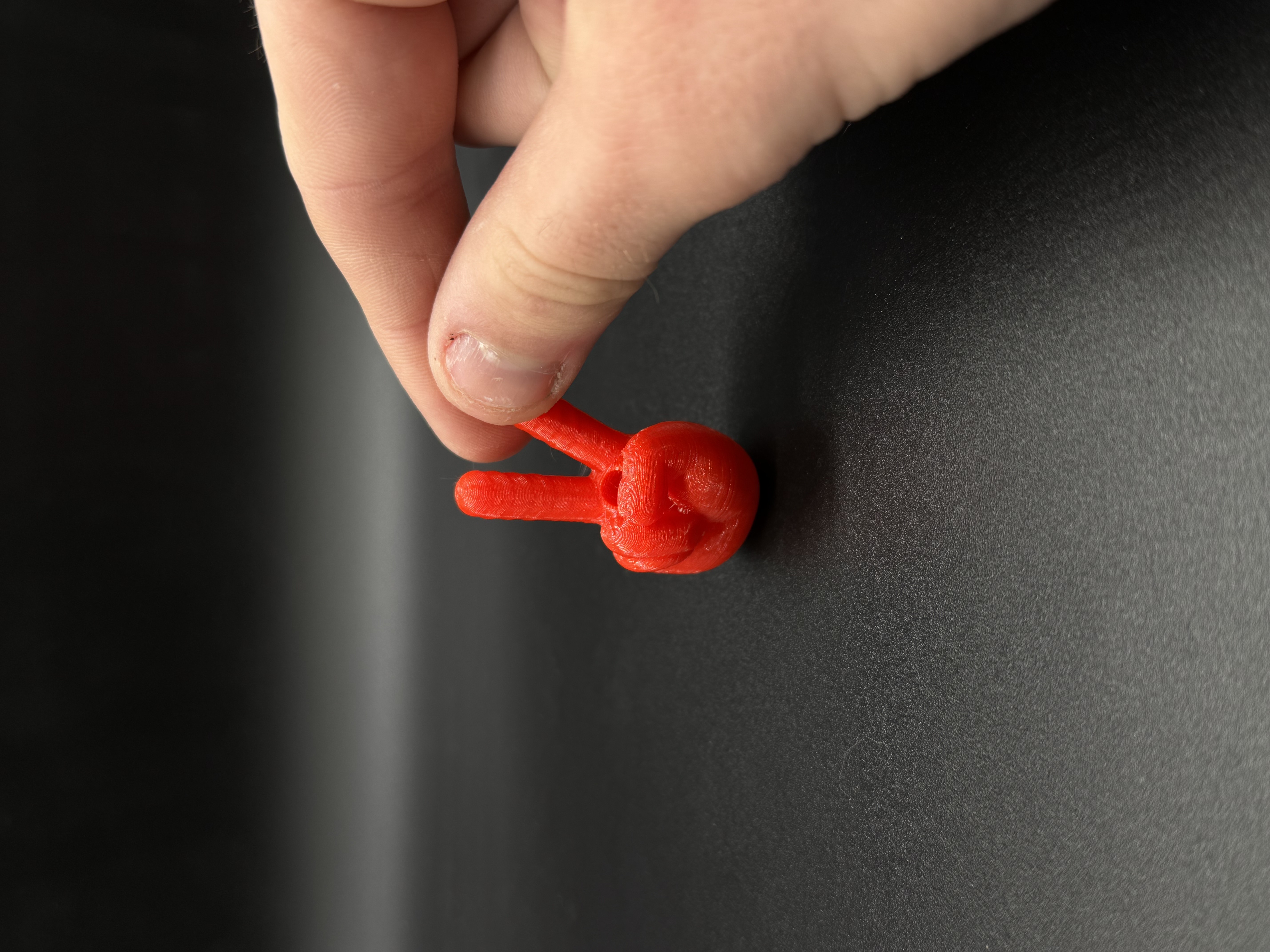 Peace Fingers Hoodie Beads