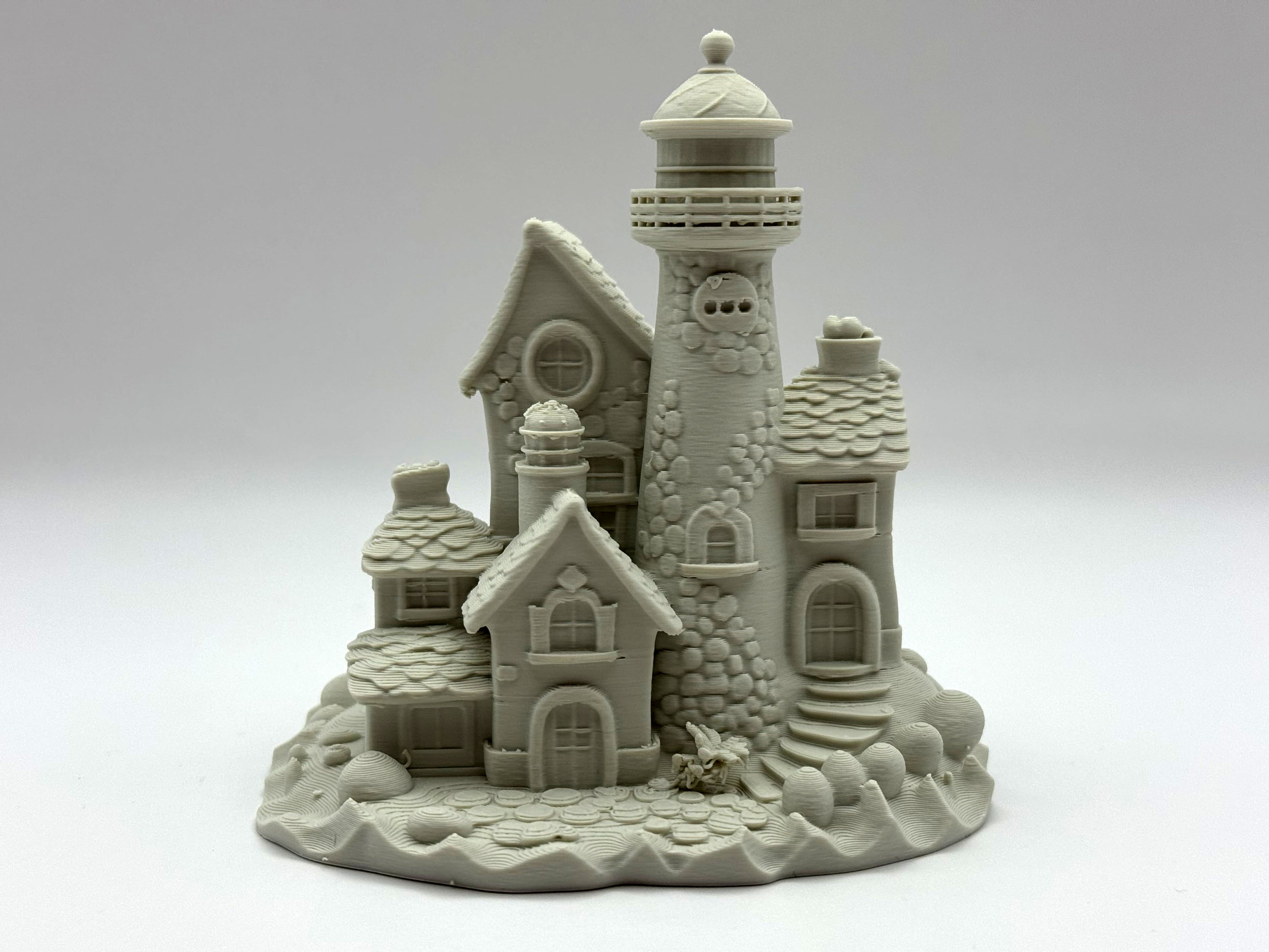 Lighthouse Scene – Coastal Fantasy Miniature