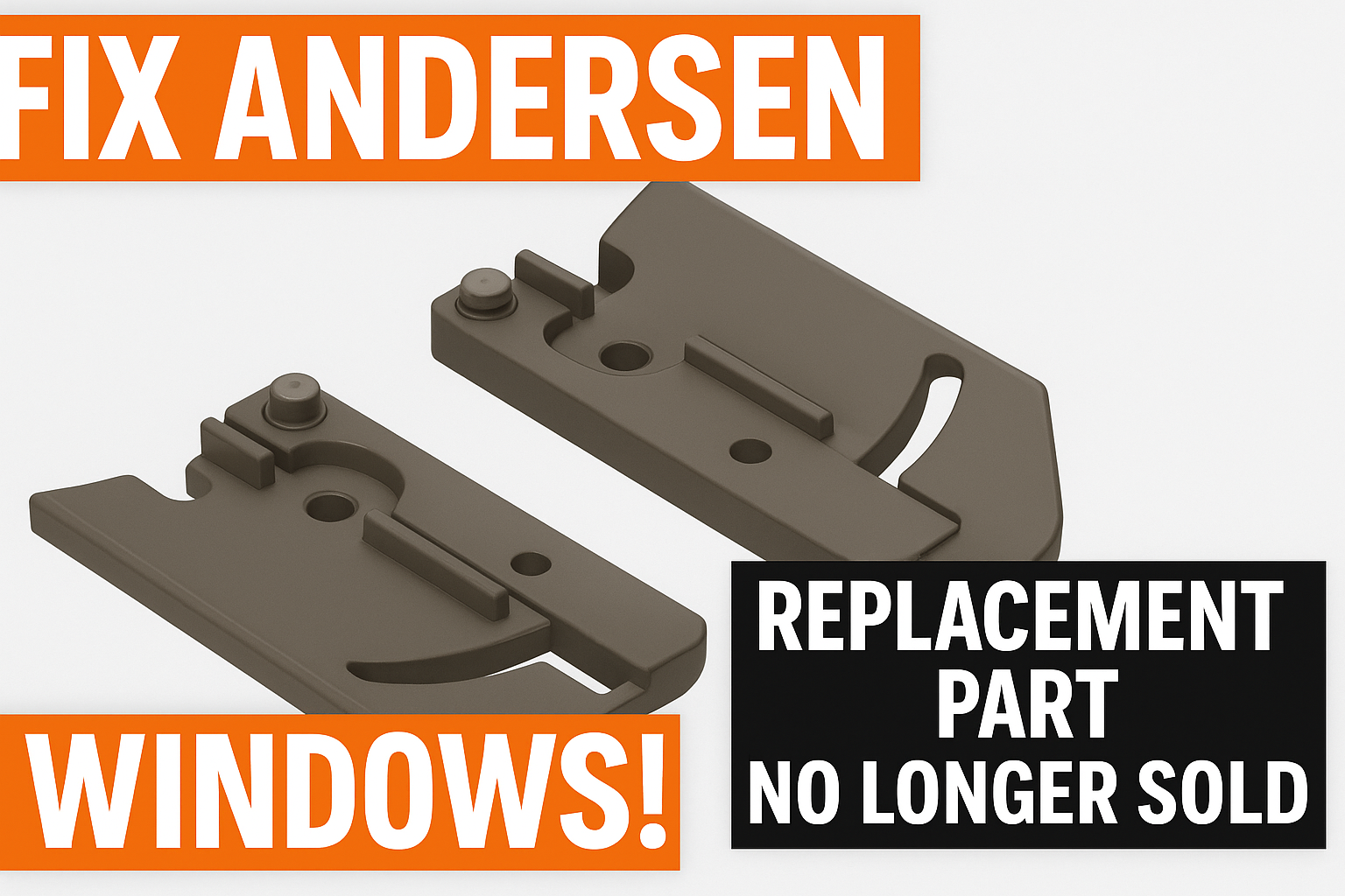 Andersen Window Louver Bracket Replacement – Discontinued Part (3D Printed Repair)