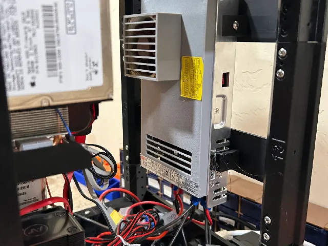 LRS-350 Meanwell Power Supply mount for 10" Mini Rack