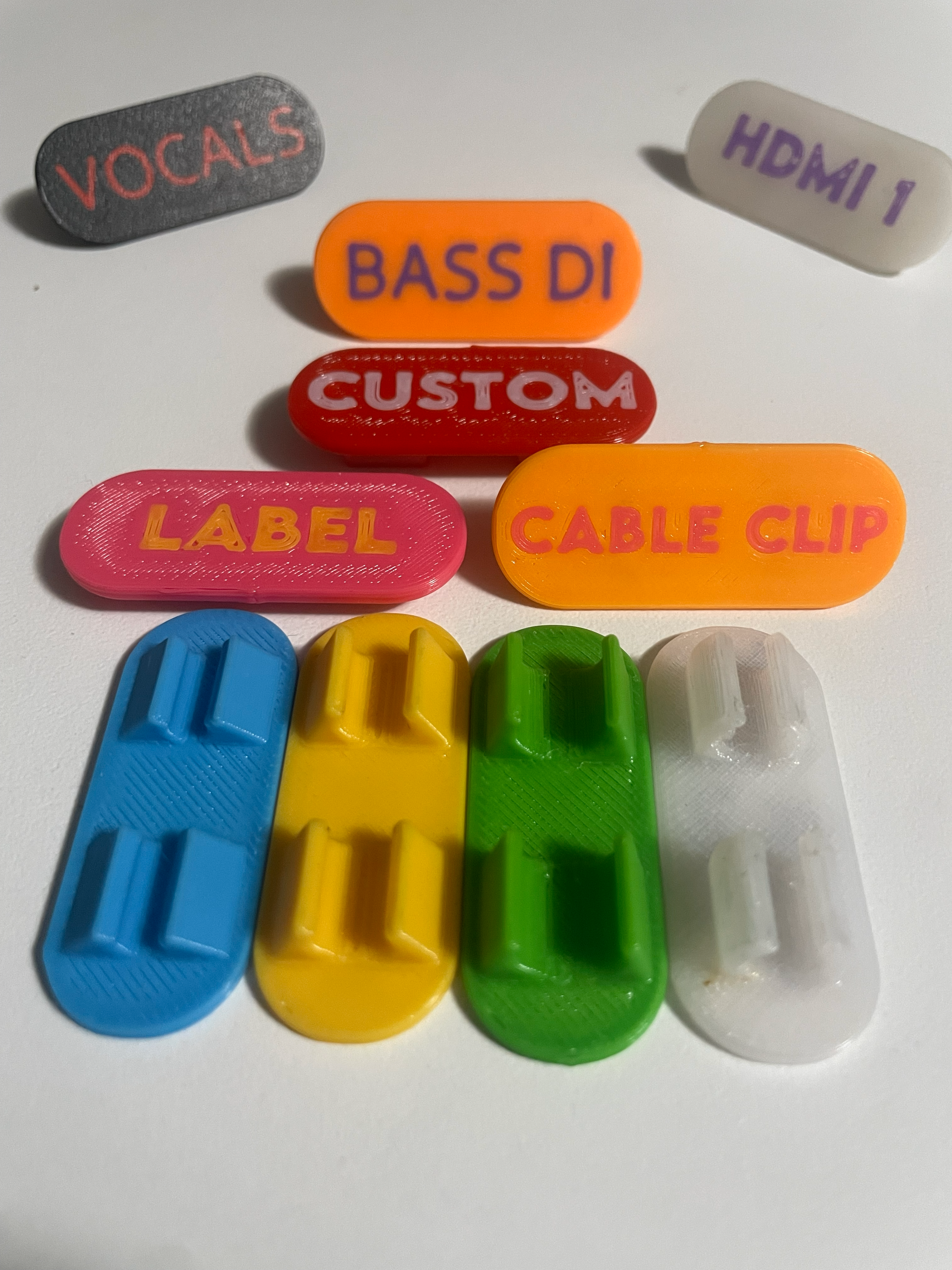 Audio/Media Cable Label Clip