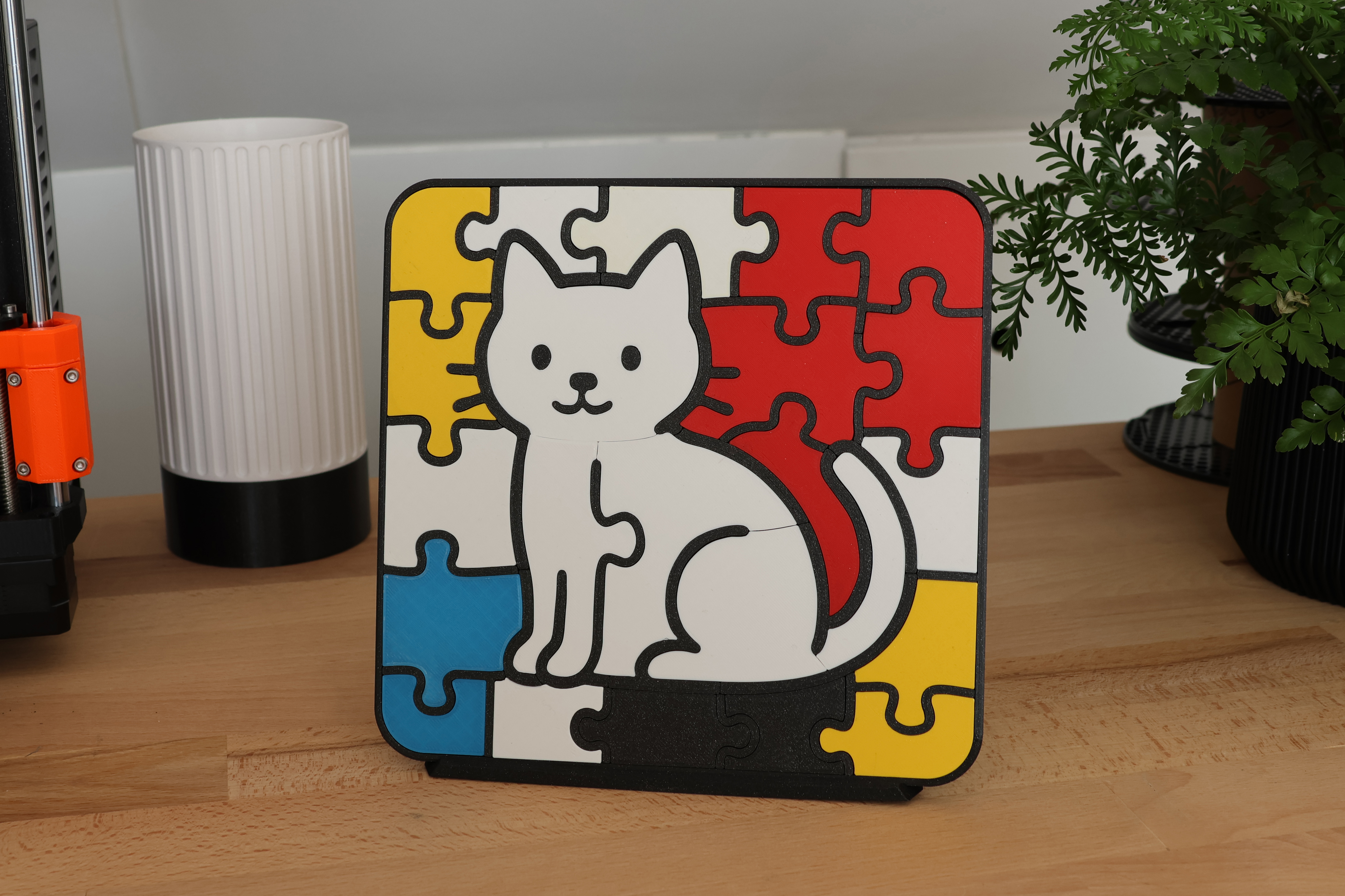 Cat Puzzle (Piet Mondriaan Puzzle Series 1/2)