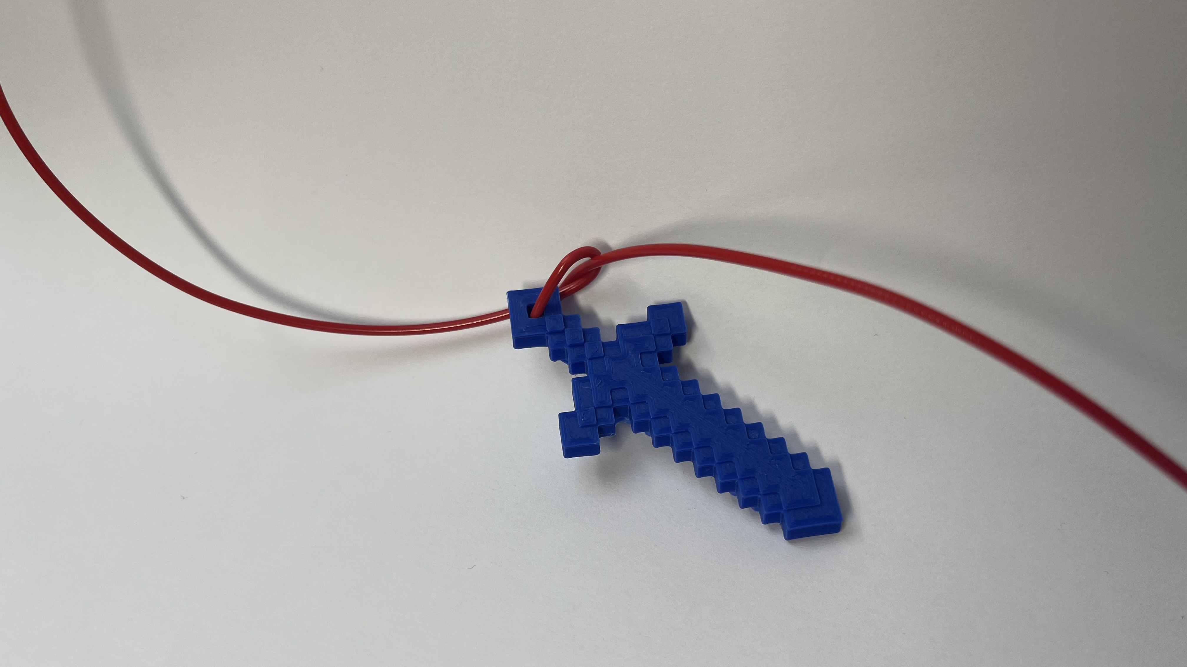Minecraft sword keychain