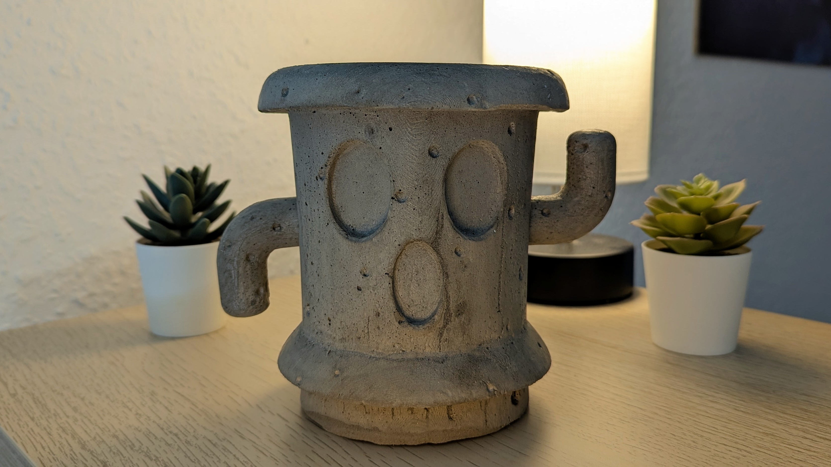 Gyroid Plant Pot - Concrete Molds — thumbnail 4