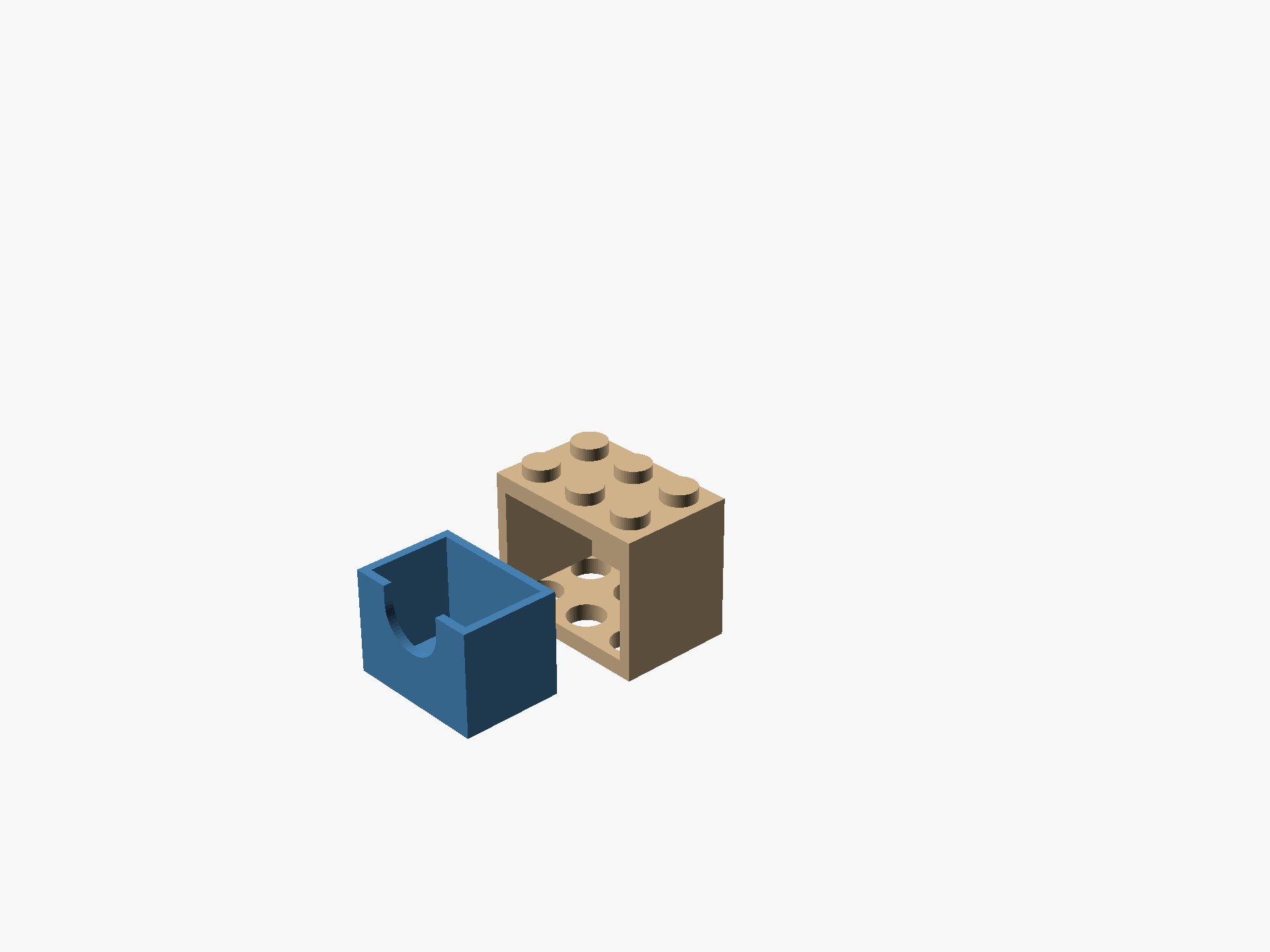 Parametric Lego-Compatible Storage Box (1×1 to 5×5)