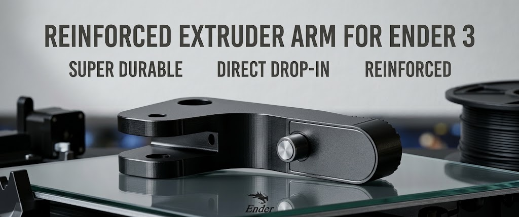 Reinforced Ender 3 extruder arm