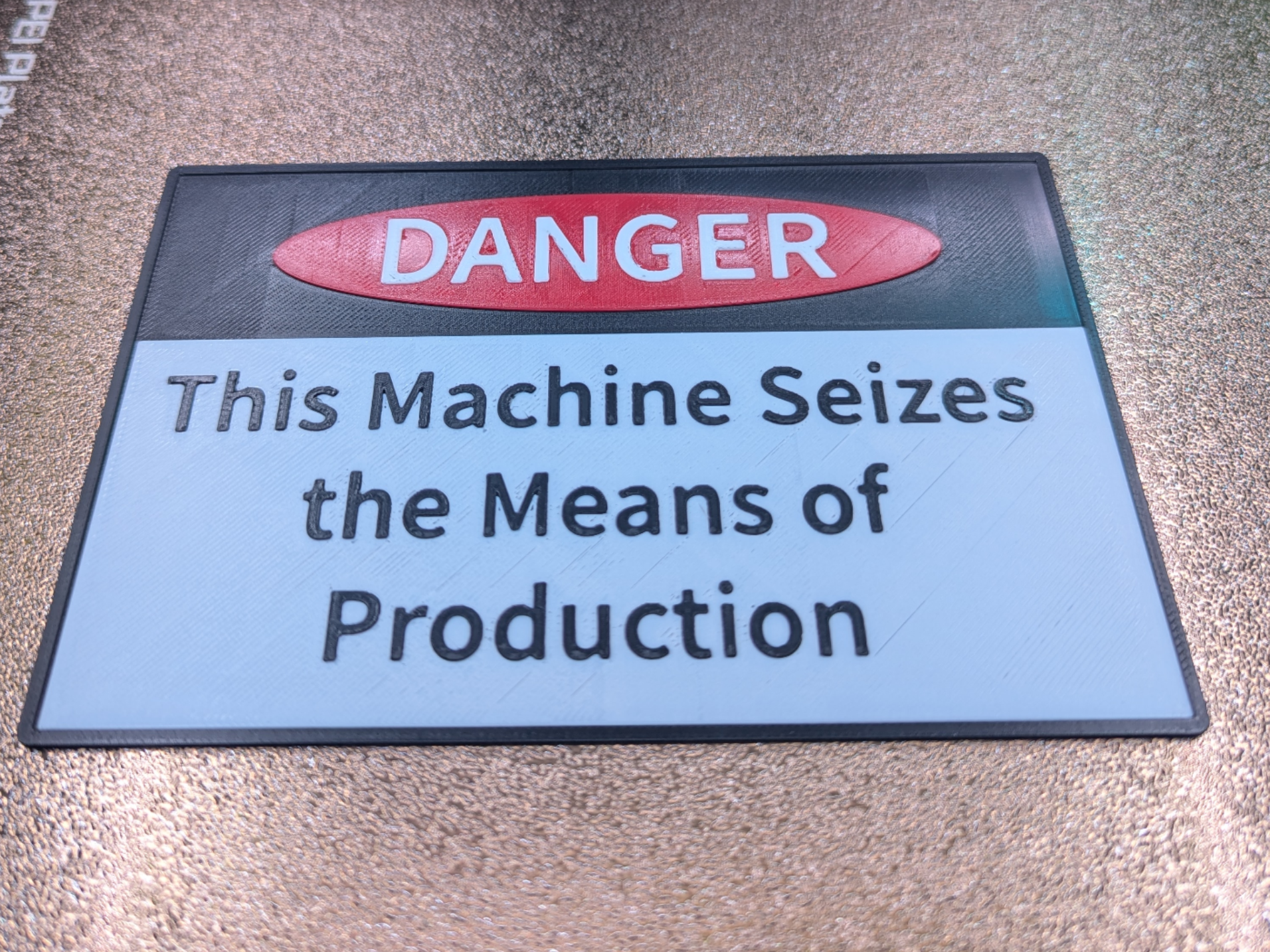 Seize Production Sign