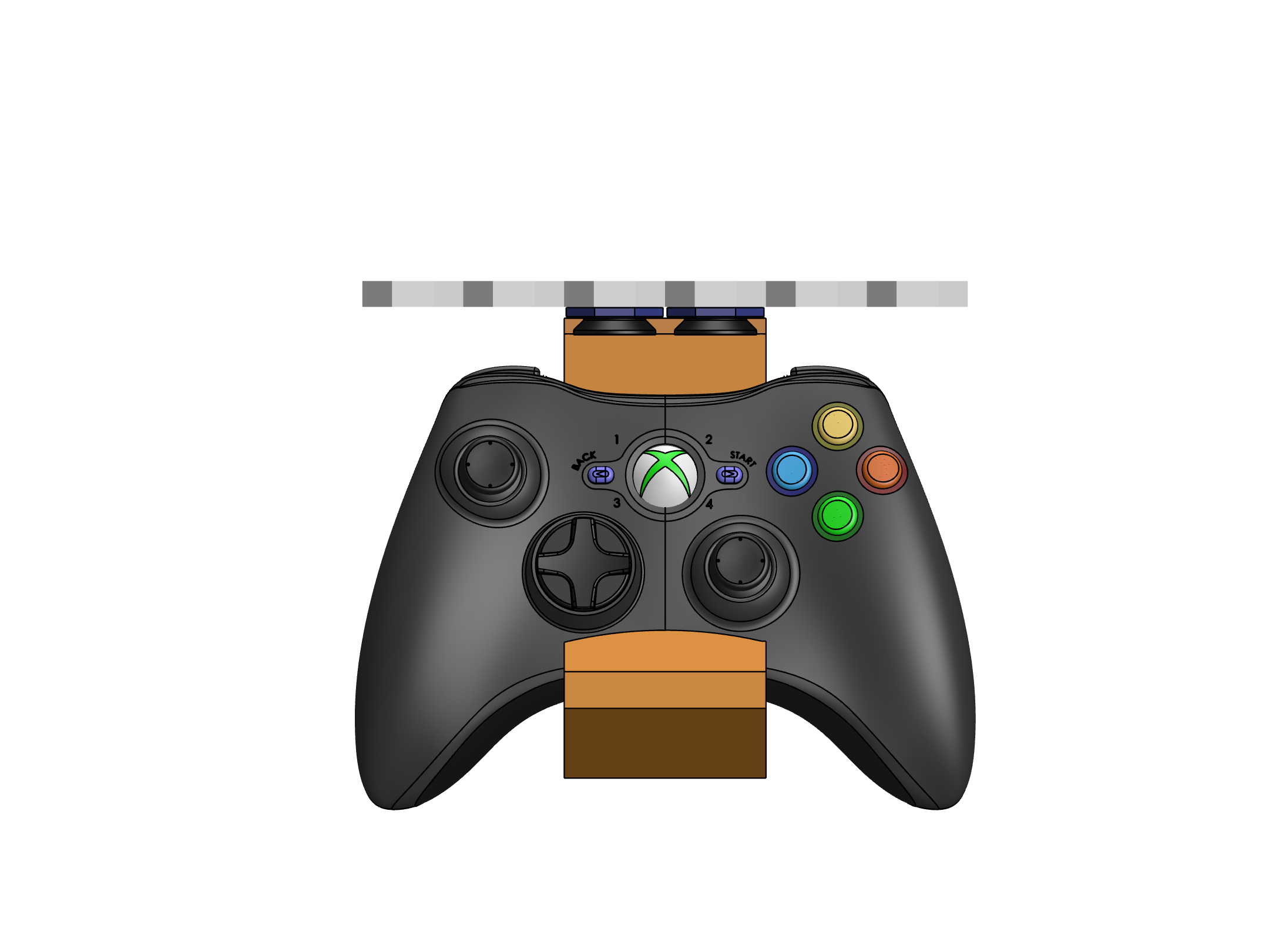 Miniatura 7 do modelo 3D Xbox 360 Controller Mount for Multiboard