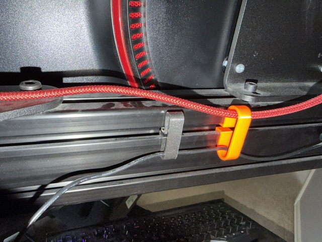 8020 Extrusion Cable Clip (10 mm wide) 3D model