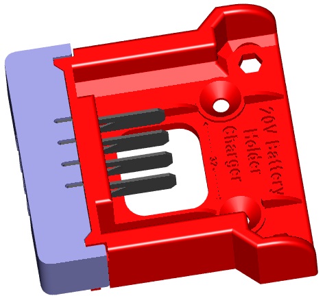 TOTAL 20V Battery Holder & Charger