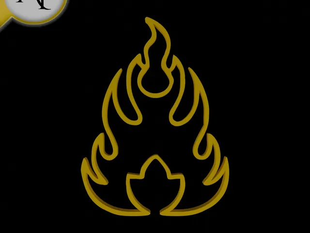 Simple Flame Symbol - 2D Art