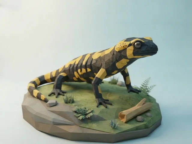 Low Poly Salamander