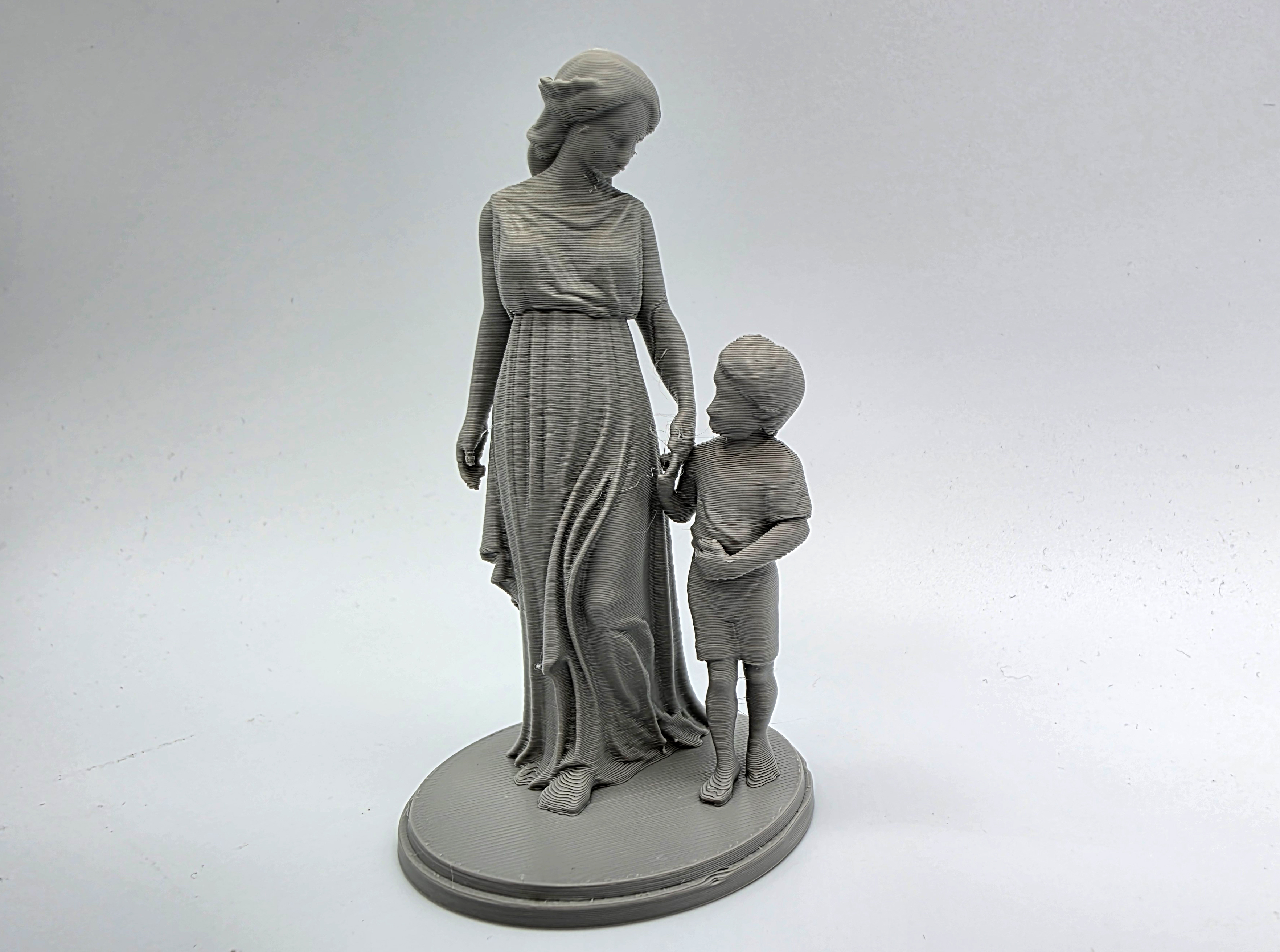 Mother & Son Sculpture