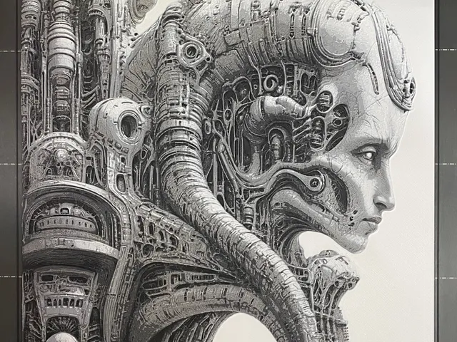 We Are the Machine - Hueforge, HR Giger inspired
