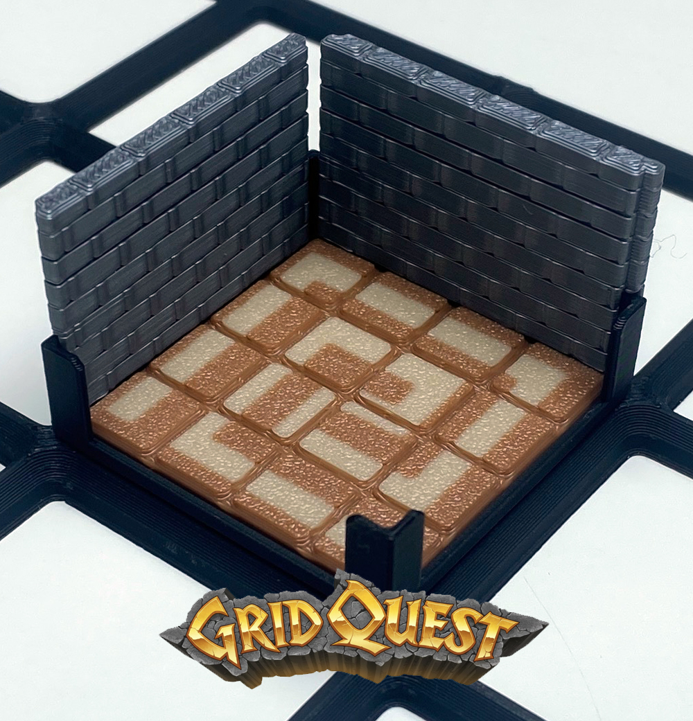 GridQuest AZTEC PATTERN TILE (The Gridfinity Game)