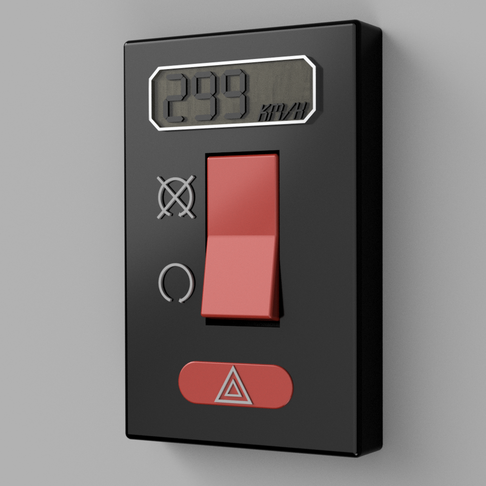 Motorcycle kill switch inspired Decora switch cover