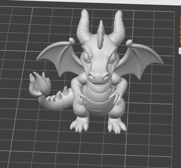 Miniatura 2 do modelo 3D Fire dragon mini figures