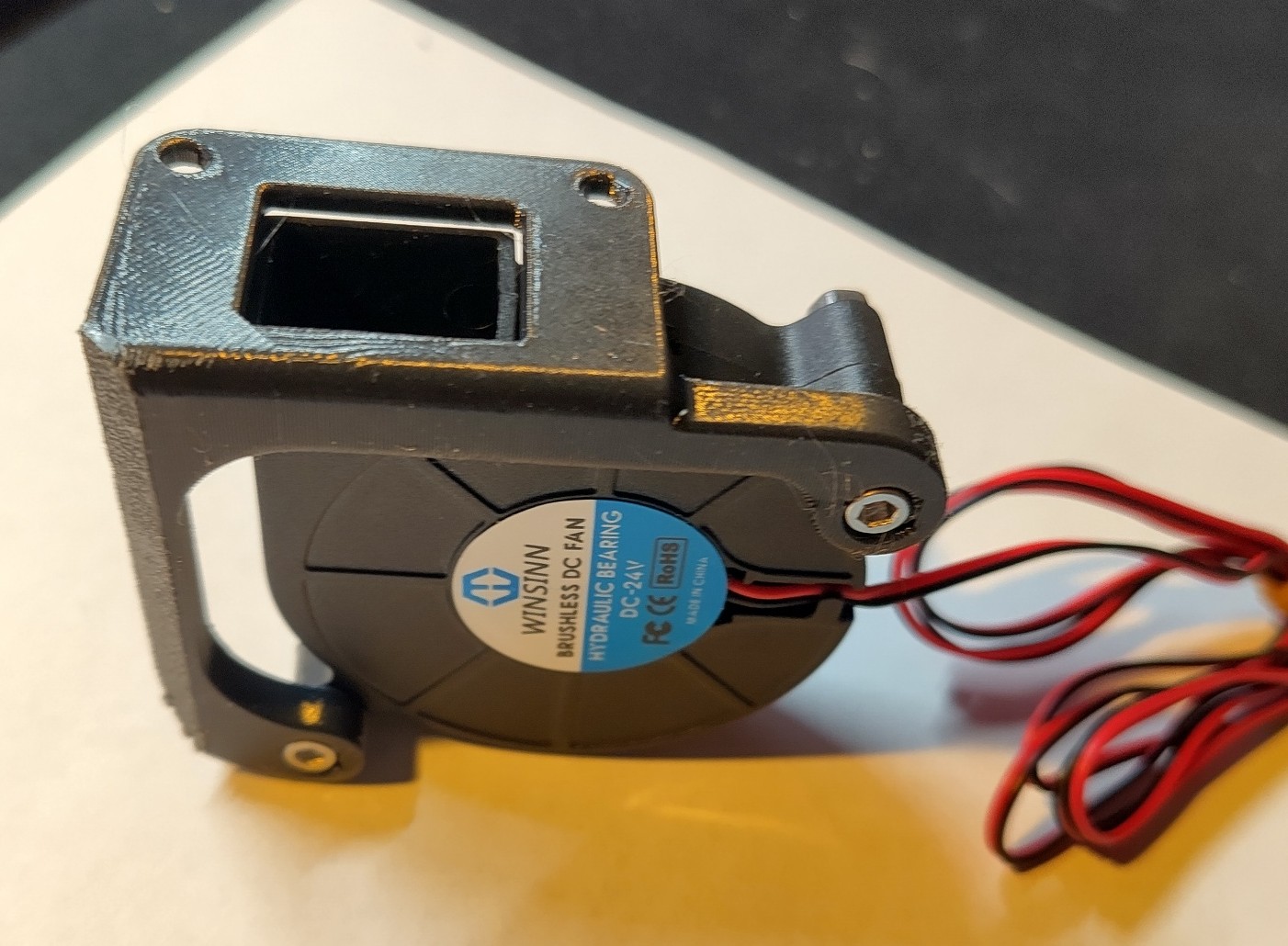 Reinforced Elegoo Centauri Carbon 5015 Fan Adapter
