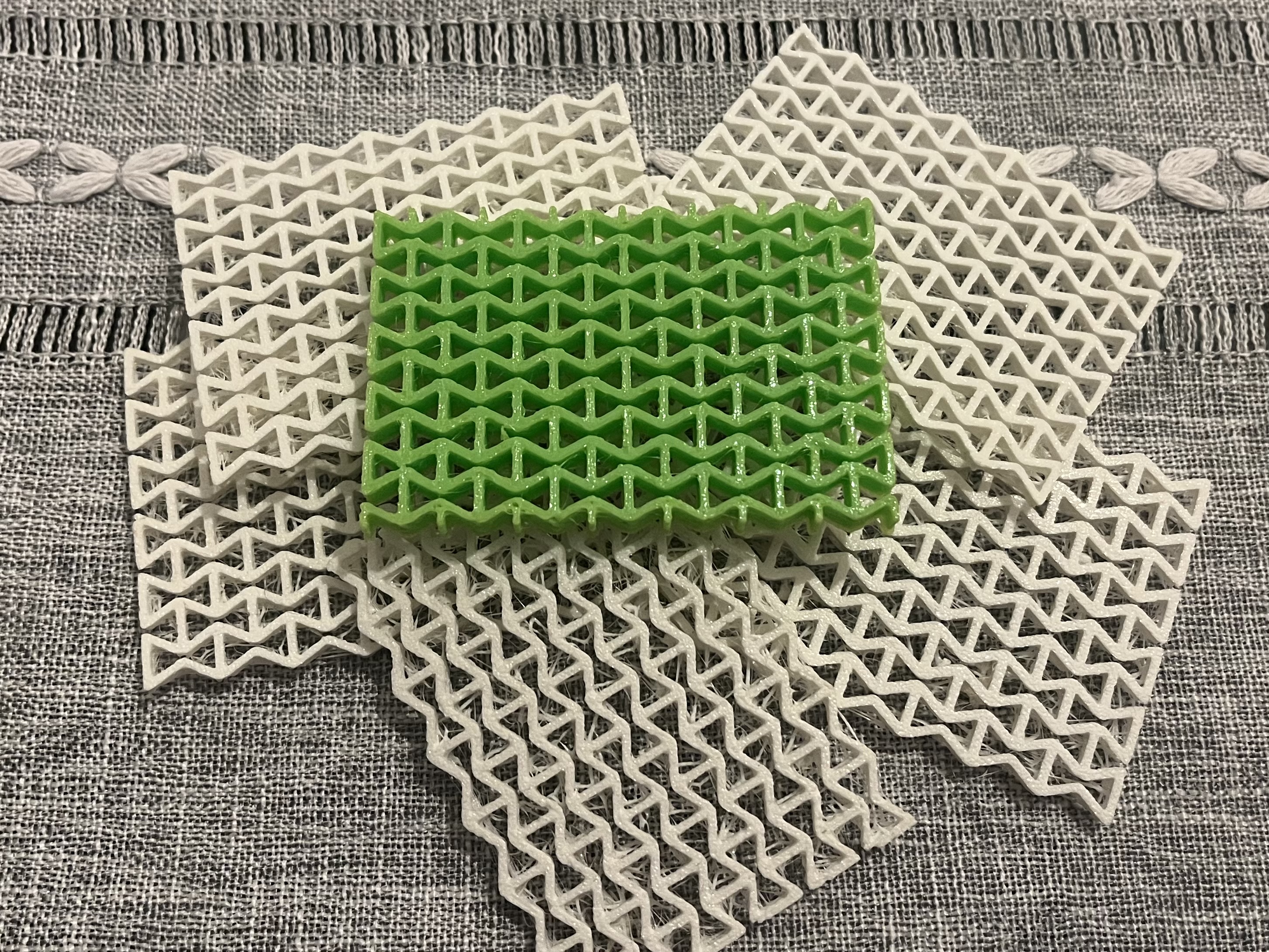 Auxetic Material (re-entrant structure) 3D model