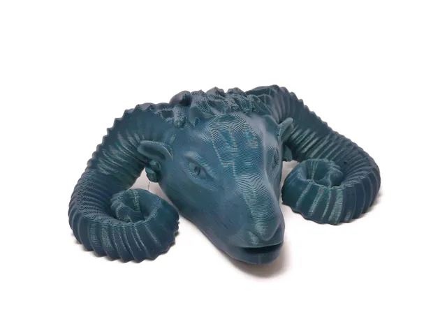Sculpted Ram Head