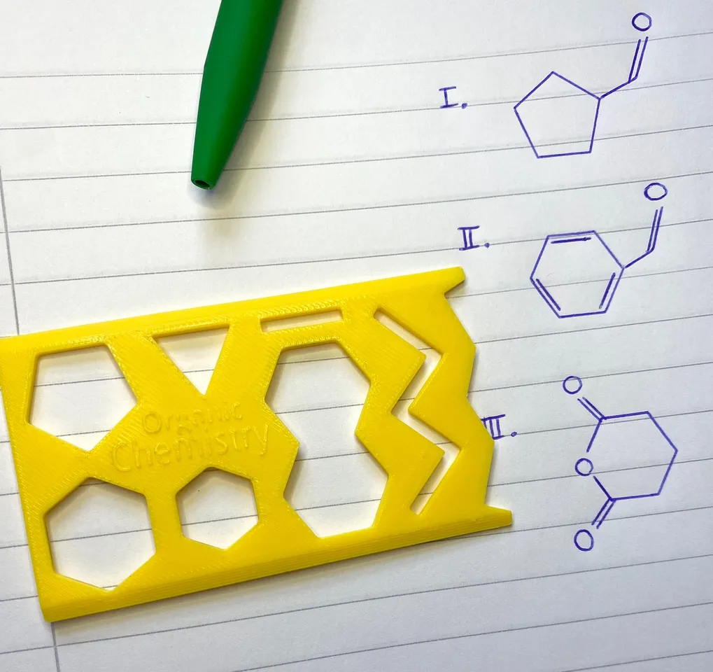 Organic Chemistry Ruler/Pattern by Limo | Download free STL model ...