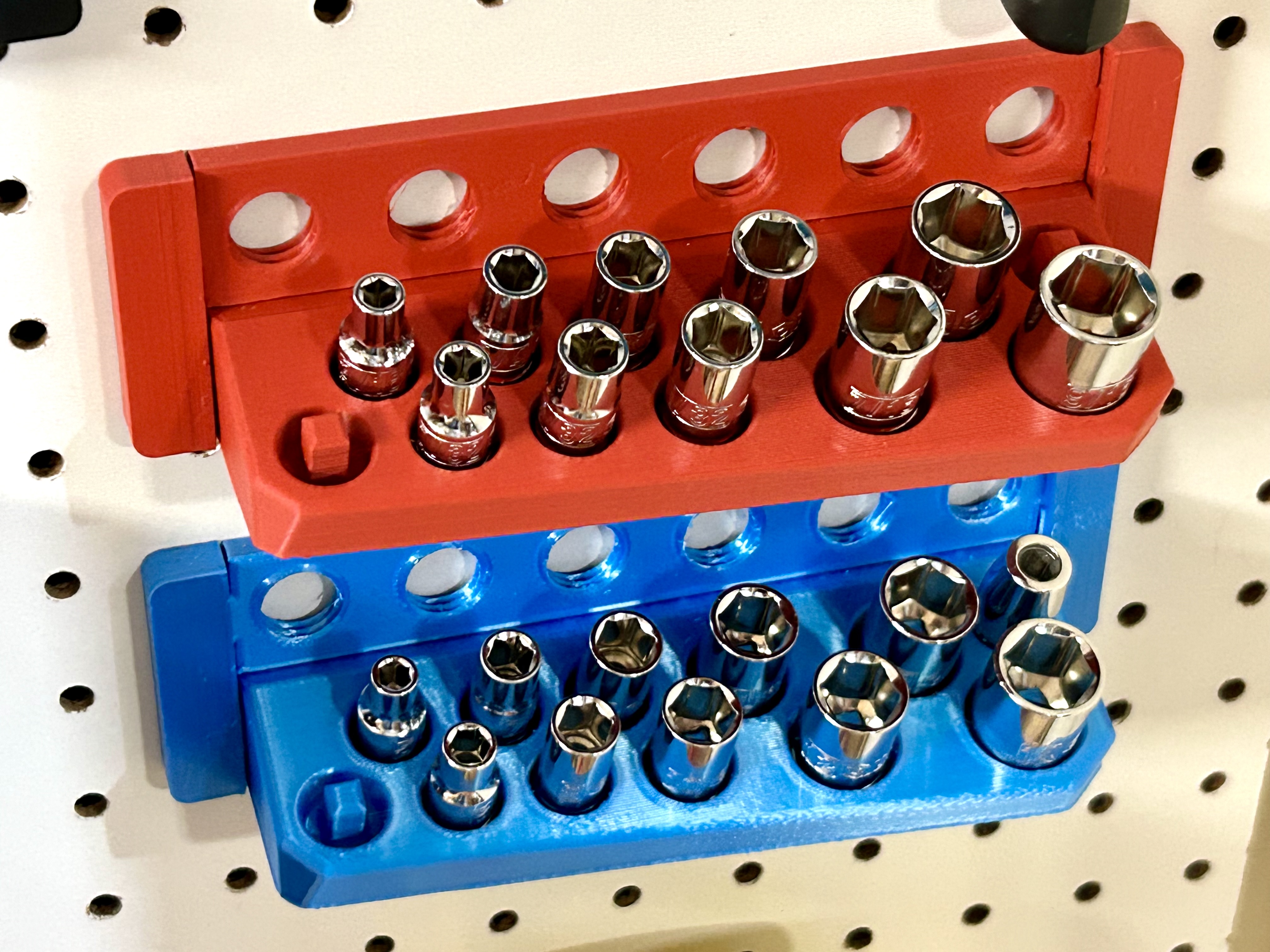 1/4" Socket Set Wall Control Mount 3D model thumbnail