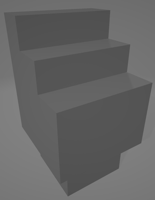DragonBlock: Blank Stair 3 steps (Dungeon Block)