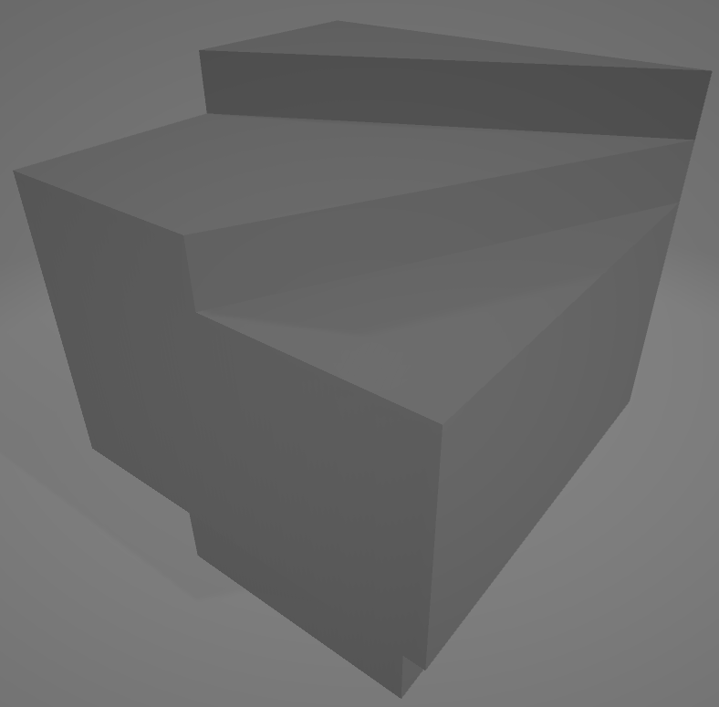 DragonBlock: Blank Stair Twisted Shallow 3 steps (Dungeon Block)