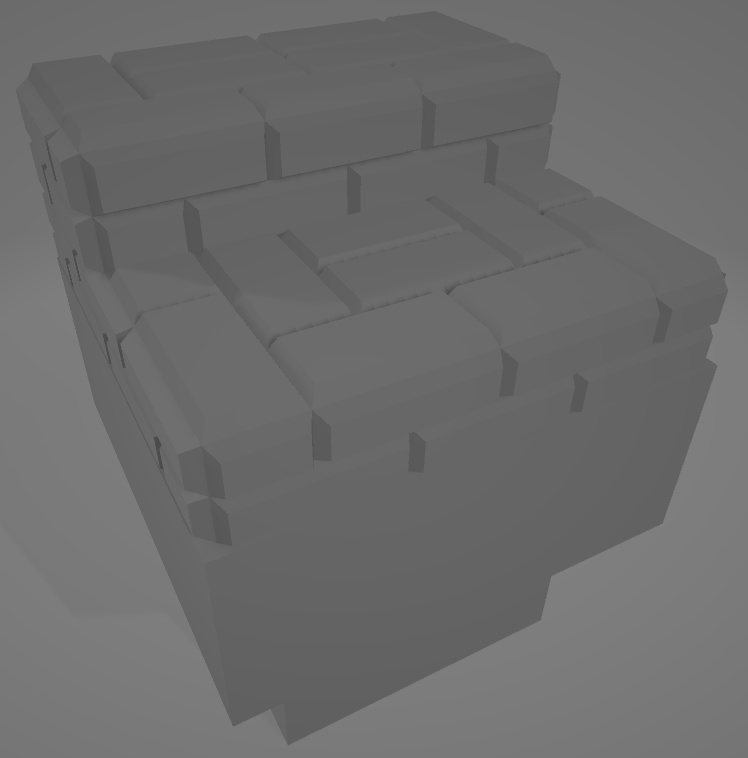DragonBlock: Brick Stair Shallow 2 steps (Dungeon Block)