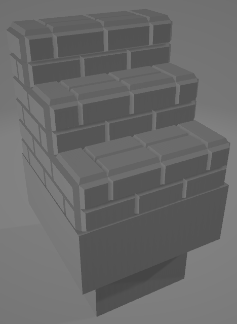 DragonBlock: Brick Stair 3 steps (Dungeon Block)