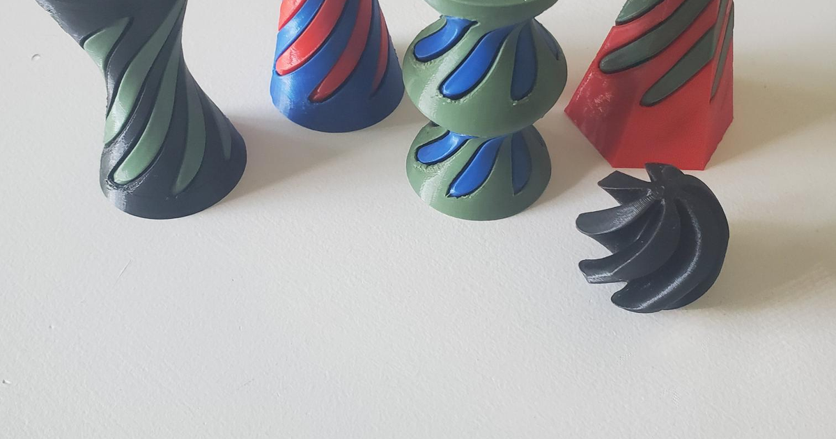 Spiral fidgets par Rowan Toews Téléchargez gratuitement un modèle STL