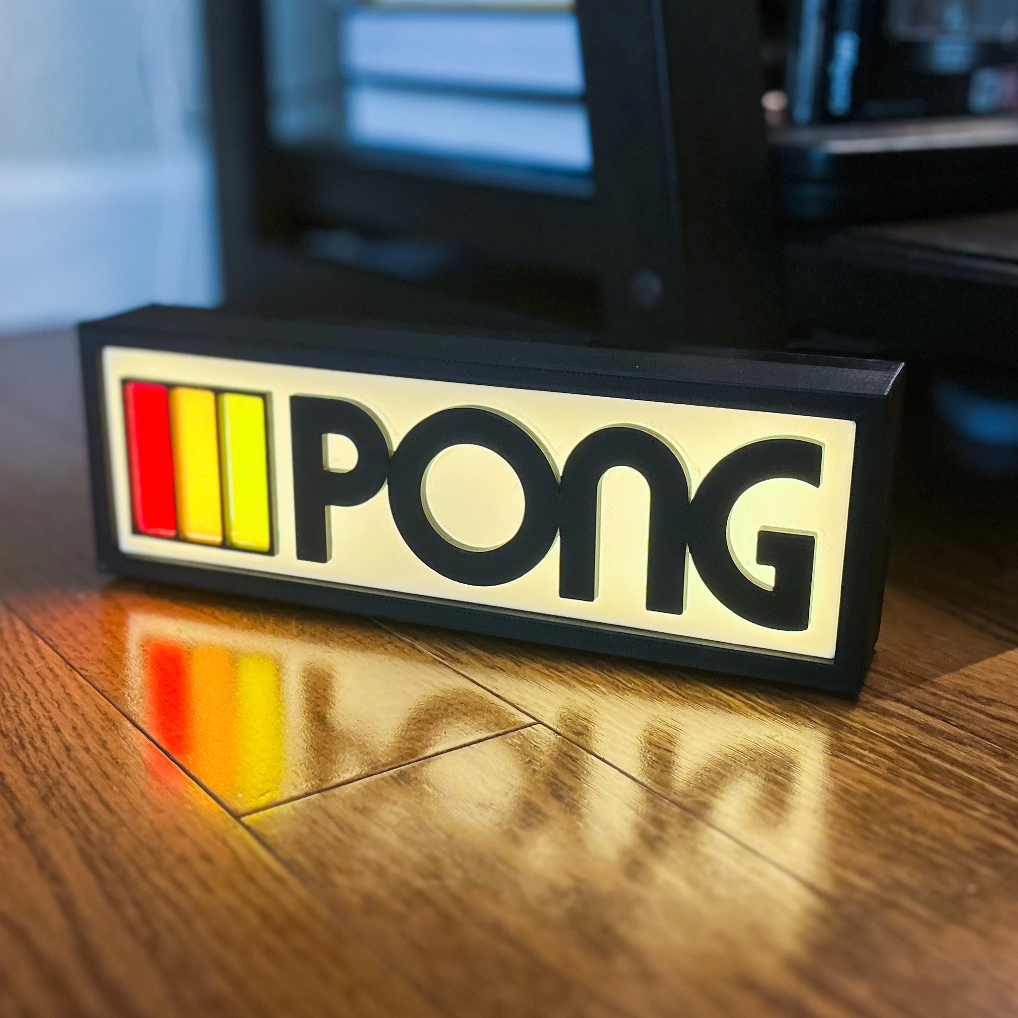 Retro PONG 3D Lightbox