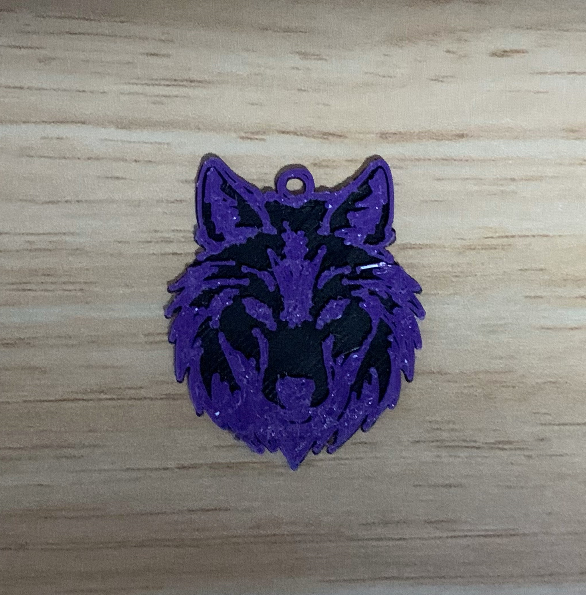 Miniatura 2 do modelo 3D Wolf Keychain