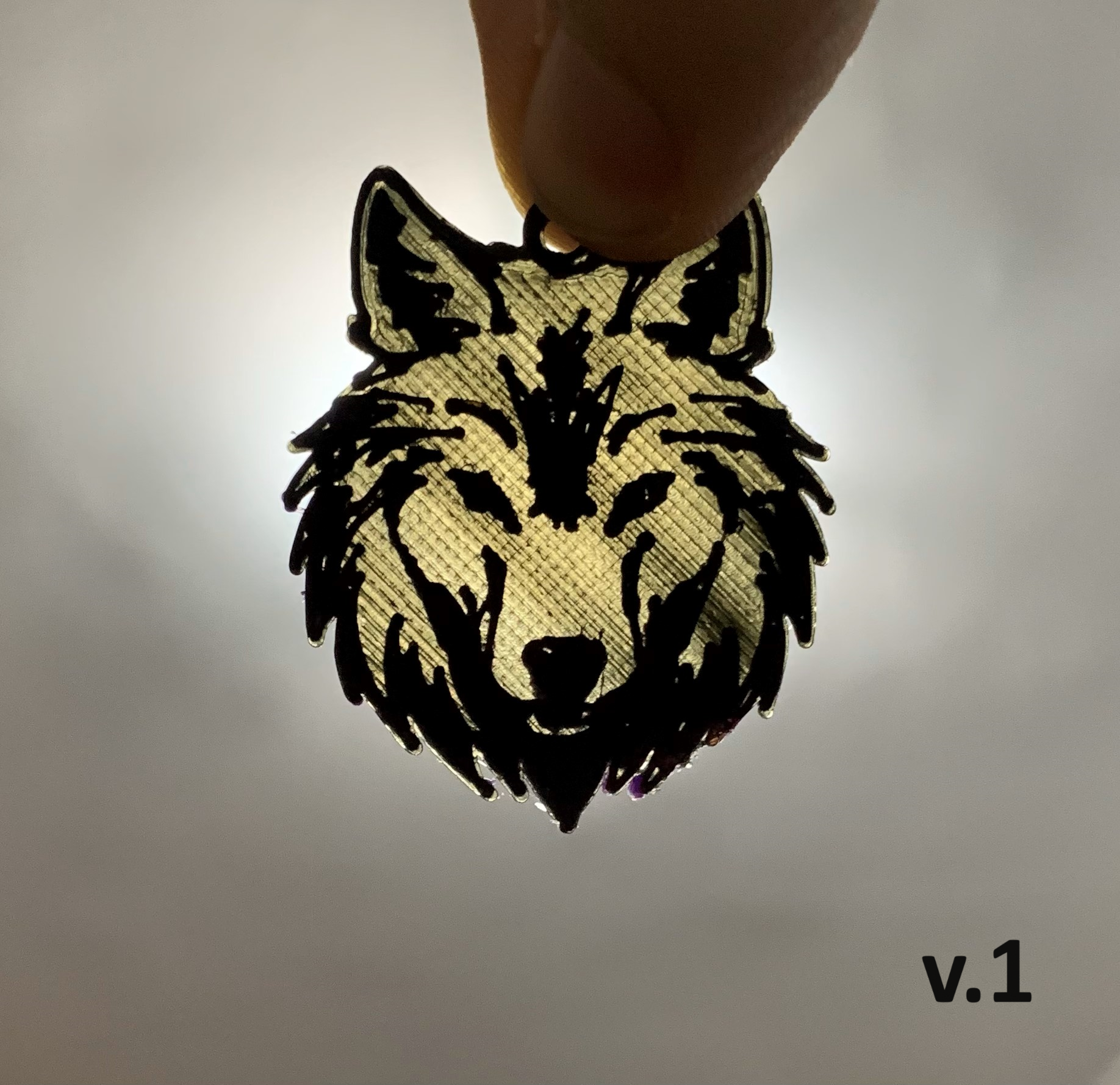 Miniatura 3 do modelo 3D Wolf Keychain
