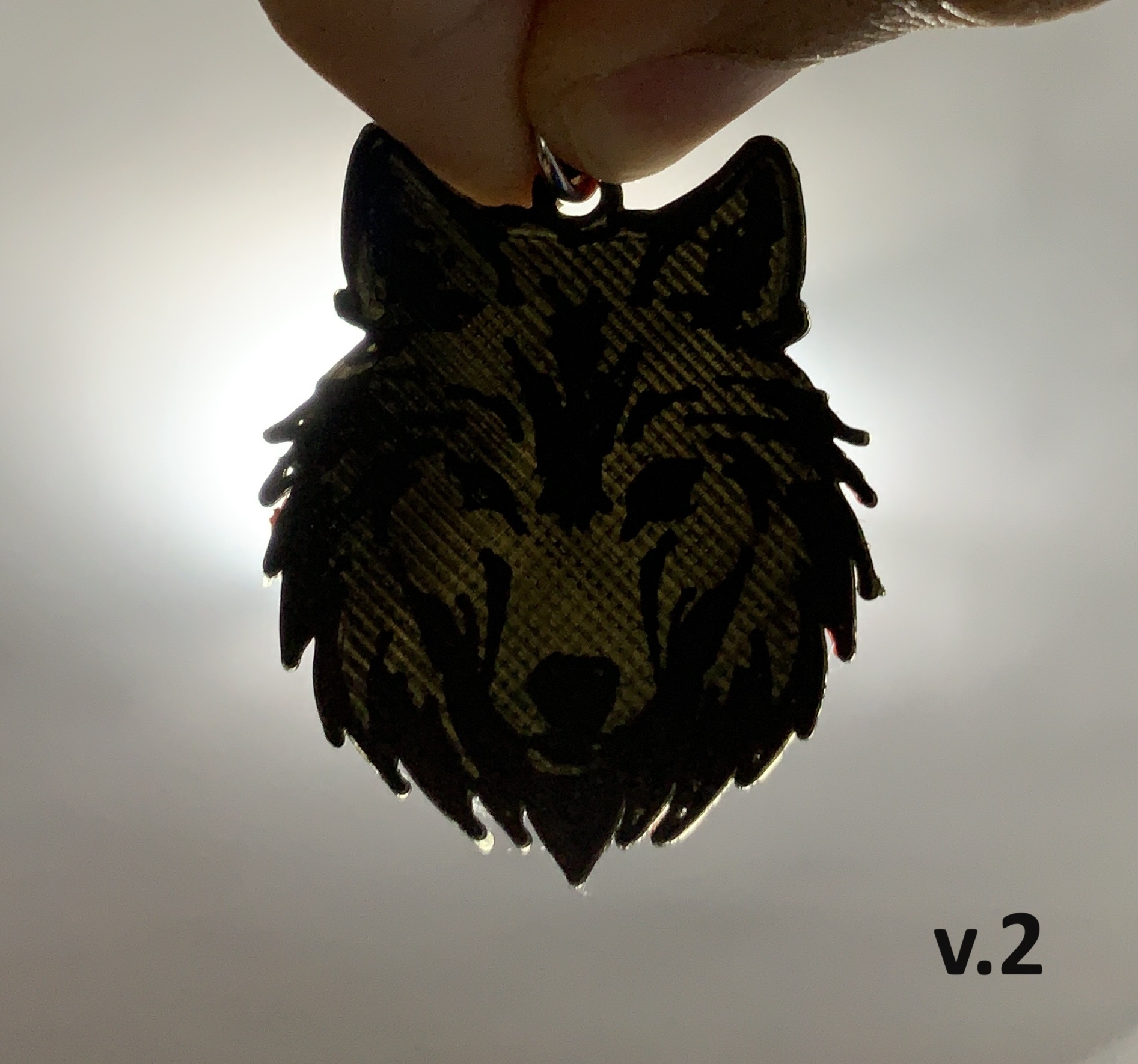 Miniatura 4 do modelo 3D Wolf Keychain