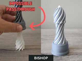 Bishop Chess Piece Impossible Passthrough