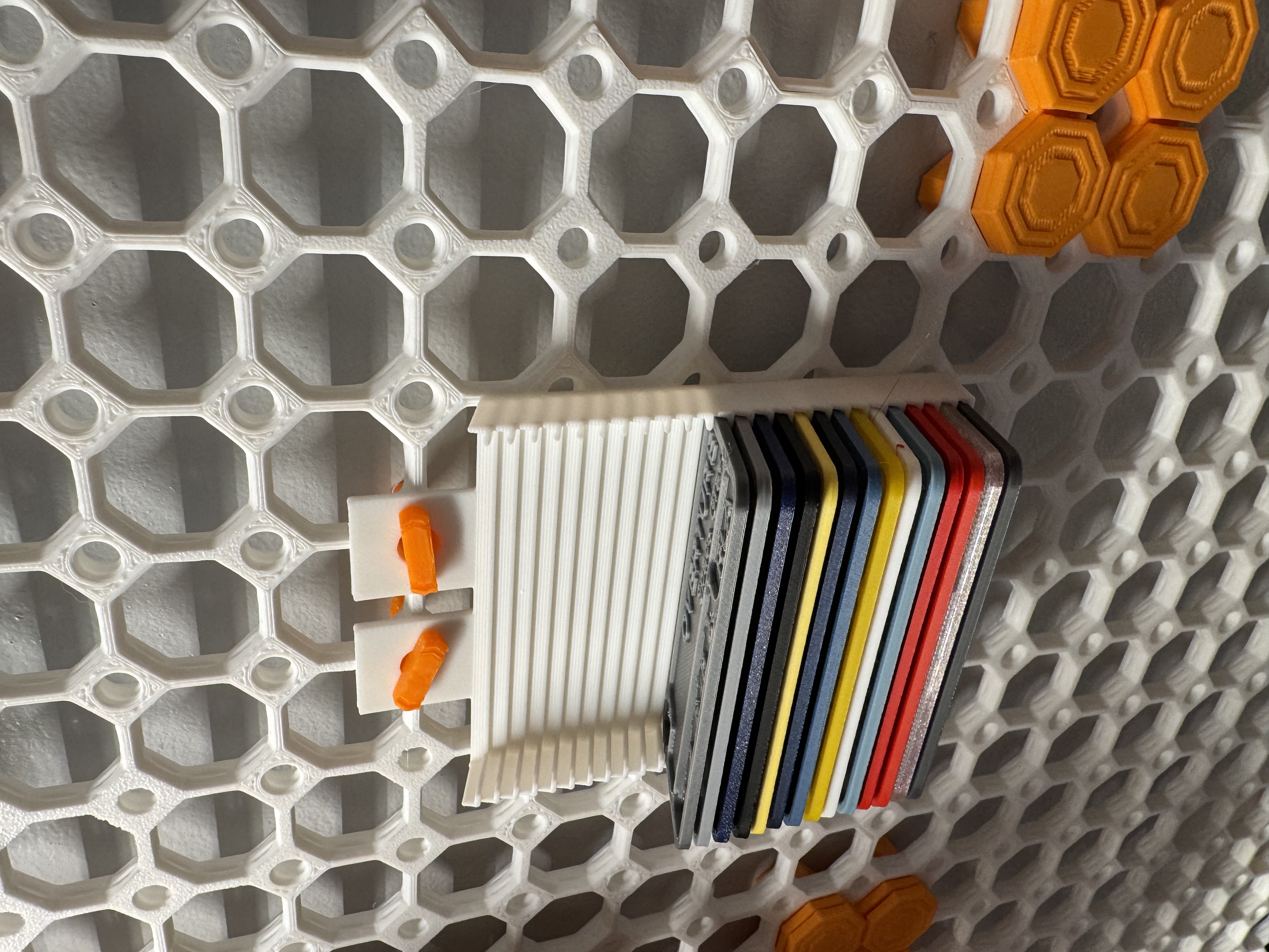 Parametric Filament Swatch Holder for Multiboard