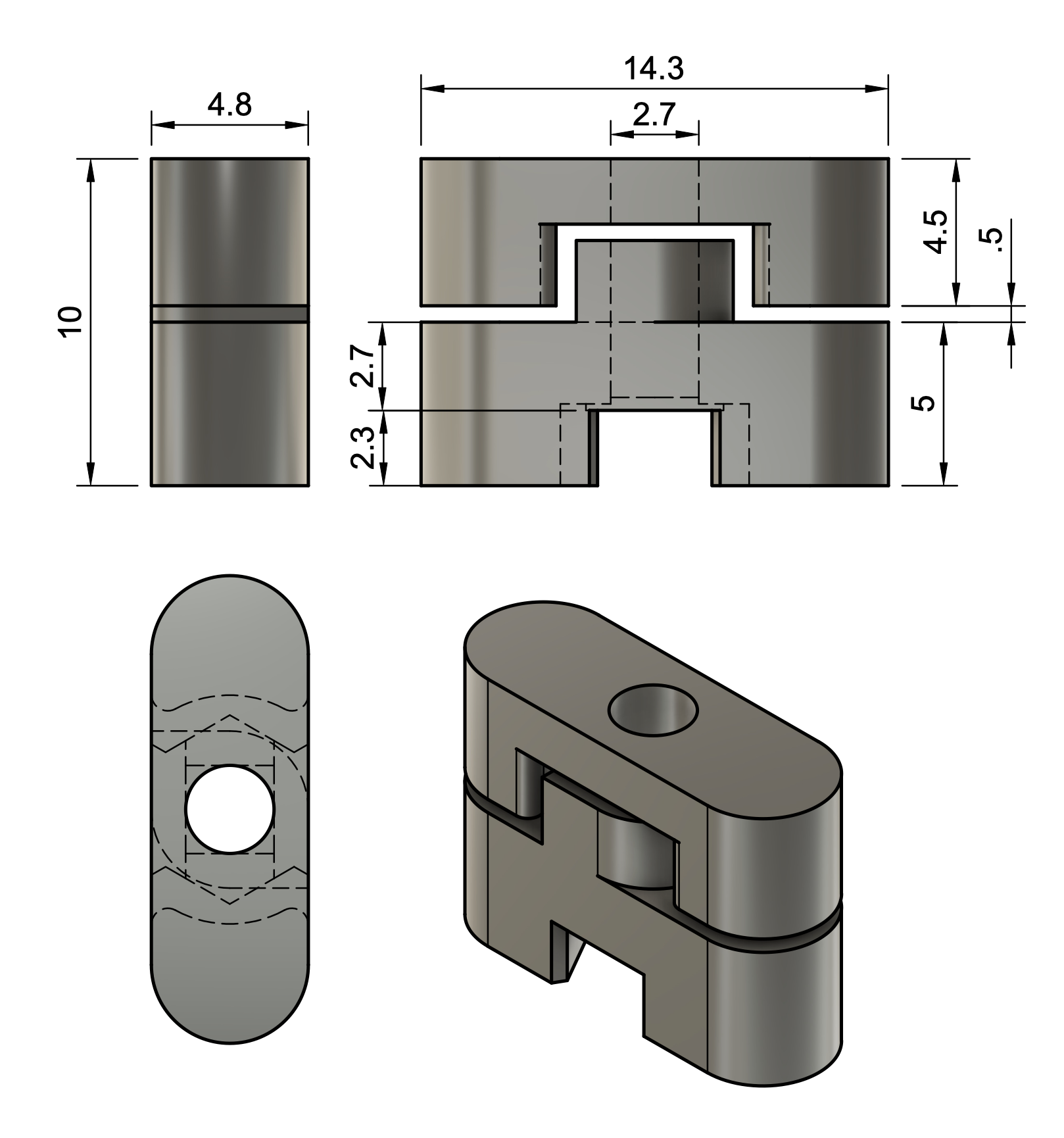 Skadis Self Align T-Nut (M2.5)