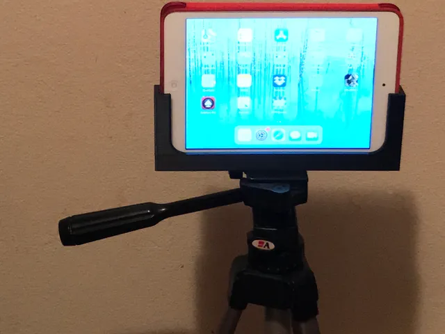 Tripod holder for iPad or iPhone with or without a case
