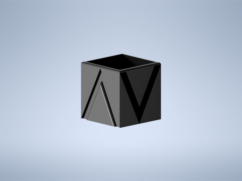 Modern flower pot square