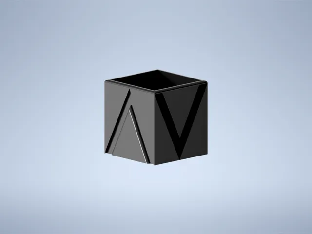 Modern flower pot square