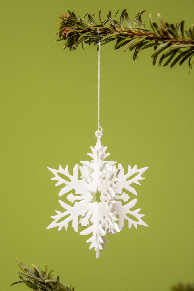 Christmas snowflake ornament