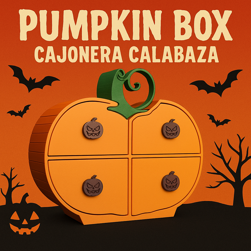 Caja de Calabaza – Organizador de Cajones de Halloween