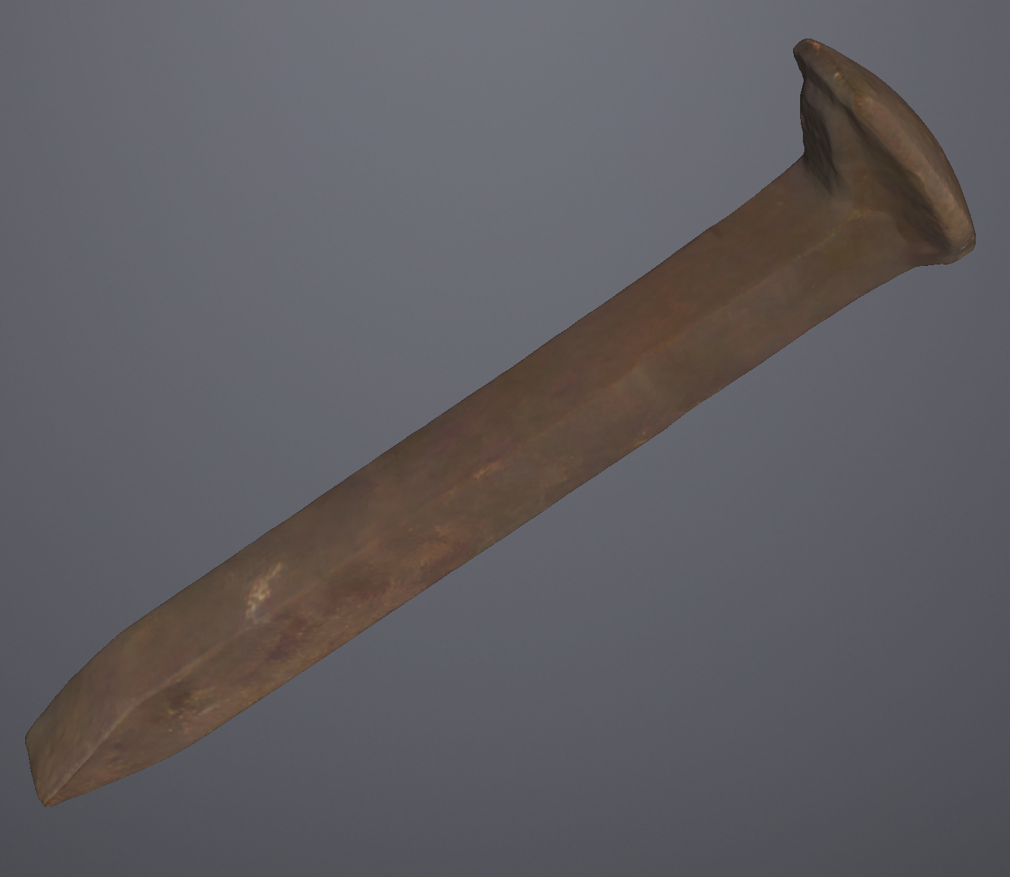 Railroad spike from actual US rail