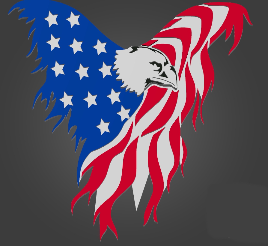 Adler USA Flage / USA Eagle by Thomas Schönenberg | Download free STL ...